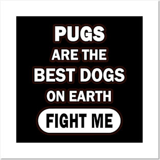 Pug Animal Lover Dog Puppy Pug Mug Posters and Art